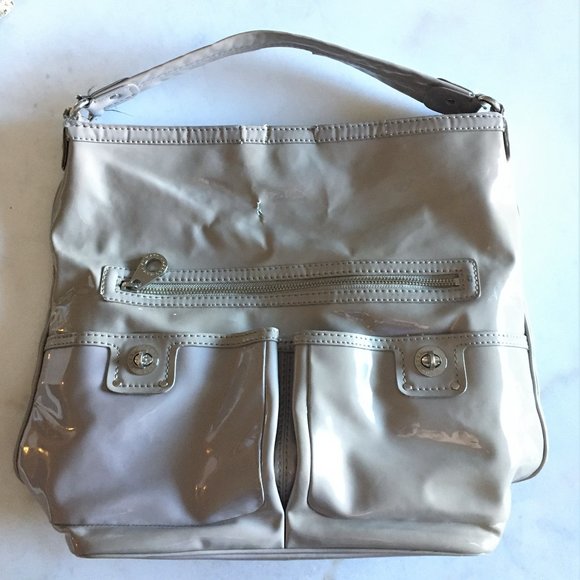 Marc Jacobs patent leather nude taupe shoulder bag - Picture 3 of 16